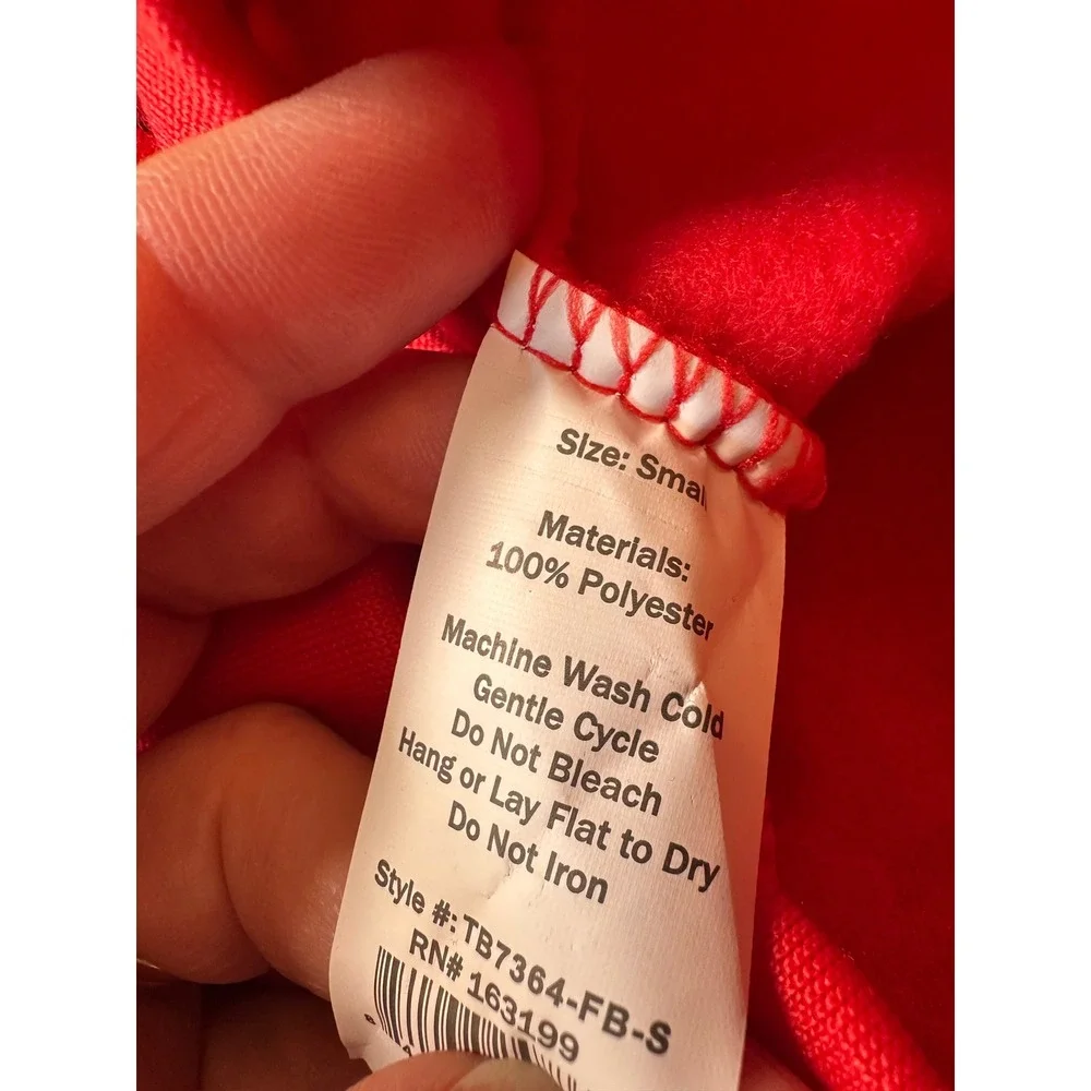 1616 Holdings Red‎ Christmas Dog Hoodie Reindeer Antlers Cookie Taster Small NWT